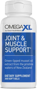 OmegaXL Joint & Muscle Support – Green-Lipped Mussel Oil Extract – 300 Soft Gels
